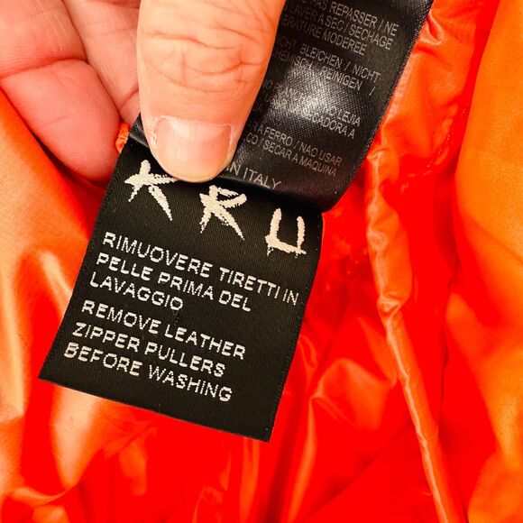 Kru St. Moritz Yellow Pink Orange Camo Front Button Zip Long Sleeve Hood Jacket - Picture 11 of 16